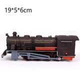 BLUESON Model Railroads Simulation Rail Track Carriages Classic Train Set Vehicle Toy Classical locomotive