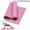 1 Pcs Pink 173*61*0.3cm Anti-slip EVA Yoga Mat Pilates Floor Mat Wider Non-slip Solid Color Floor Mat Home Fitness Yoga Equipment