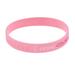 Ankle Bracelets For Women Ring Breast Strap Cancer Wristband Silicone Silicone Hand Wristband Breast Wrist Bracelets Pink