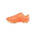 Frontwalk Man Sport Sneakers Lace Up Soccer Cleats Round Toe Football Shoes Sports Comfort Athletic Shoe Kids Low Top Orange Red Long Cleats 7Y/6.5(M)