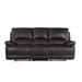 Leather Air/Match Upholstered Living Room Recliner ConsoleLoveseat
