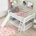 Full over Full Bunk Bed with Convertible Slide and Ladder