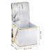 Insulated Grocery Bag Food Delivery Tote Food Container White