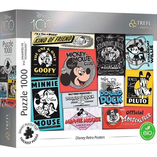 Uft Puzzle 1000 - Disney 100 Jahre Retro Poster