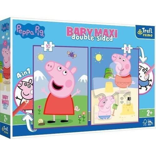 Peppa Pig - Primo Baby Maxi Puzzle + Malvorlage 2X10 Teile Peppa Pig