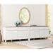 WAMPAT White Dresser for Bedroom, Large Dresser with Drawers and Doors for Hallway, Entryway