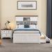 2 Pieces Wooden Captain Bedroom Set Full Bed w/ Trundle and Nightstand