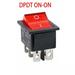 Dpdt On-On Rocker Switch W/Red Neon Lamp Kcd2 16A/250Vac Bosisa