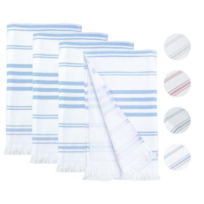 Hammam Hand Towels for Kitchen 16X28 Inch by Ample Decor - 4 Piece