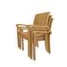 Aspen Teak Dining Chair - Stackable (Set of 4) - N/A