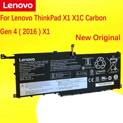 Batterie d'ordinateur portable d'origine pour Lenovo Lenovo ThinkPad bronchCarbon Isabel 4 Yoga