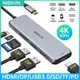 MOKiN-Station d'accueil USB C HDMI 4K USB A 3.0 6 000 S6 PD Port de charge airies USB-C Port