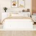 Full Size Platform Bed With a Rolling Shelf