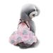 Pseurrlt Pets Pet Supplies Pet Dog Bottoming Rose Print Dress Clothes Cat Lace Breathable Dress For Dogs Cats