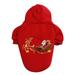 Dog Clothes Christmas Christmas Deer Santa Dog Sweater Dog Clothes Costume Pet Costume Pet Costume Cat Clothes Polyester Red