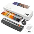 Laminator 4 in 1 Thermal and Cold A4 Laminator Machine with 40 Laminating Pouches A4 9 Inches Personal Laminator for Home School Office Use Lamination with Paper Cutter Corner Rounderï¼ˆWhite)