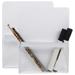 2Pcs Magnetic File Holders Magnetic Pen Holders Blackboard Pen Holders Transparent PVC File Bags