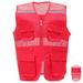 Reflective Safety Vest Volunteer Safety Vest Bright Color Vest with Pockets Practical Safety Vest