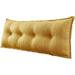 Rectangular Headboard Pillow Bolster Pillow For Bed Back Rest Pillow For Sitting In Bed Daybed Pillows Back Support Pillow For Bed Reading Pillow Yellow Full