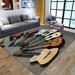 Guitar Bass Music Musical Instruments Area Rugs For Bedroom/Living Room/Office Floor Mats Non Slip Indoor Modern Super Soft Carpets 4 x 6