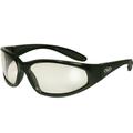 Spits Eyewear Hercules Safety Glasses (Frame Color: Gloss Black Frame With Foam Padding Lens Color: Bronze Driving Mirrored)