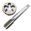 1Pc Hss Machine M15 X 1.25mm Plug Tap and 1Pc M15 X 1.25mm Die Threading Tool Bosisa