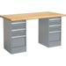 72 W x 30 D Workbench 1-3/4 Safety Edge Maple Top 3 Drawer/3 Drawer