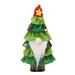 Pudcoco Christmas Wine Bottle Covers Gnome Tree Wine Bottle Toppers Coats for Dining Table Decorations