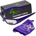 Chicopee Foam Padded Sunglasses (Frame Color: Crystal Purple Lens Color: Clear Mirror)