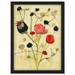 Wild Flower Pastel And Ink Illustration Abstract Artwork Framed Wall Art Print A4