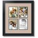 ArtToFrames Collage Photo Picture Frame with 4 - 3x5 Openings Framed in Black with Desert Sand and Black Mats (CDM-3926-13)