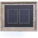 Rustic Farmhouse Signature 11 x 14 Weathered Gray Reclaimed Picture Frame (Black Mat holds Two 5 x 7 Photos)