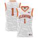 Unisex GameDay Greats #1 White Clemson Tigers Lightweight Tiger Print Basketball Jersey