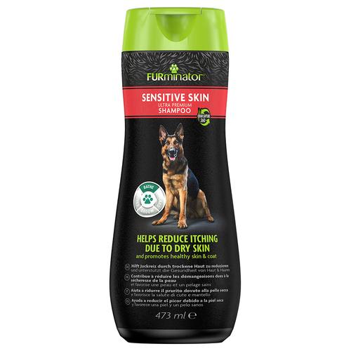 2x 473ml FURminator Sensitive Skin Ultra Premium-Shampoo Hund