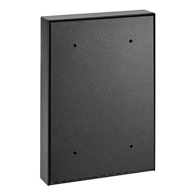 ADIRoffice 11" x 2 7/16" x 16" Black Steel Outdoor Wall Mounted Drop Box with Suggestion Cards ADI631-14-BLK-PKG