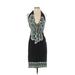 Maggy London Casual Dress - Sheath Halter Sleeveless: Black Dresses - Women's Size 4