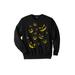 Men's Big & Tall Graphic Fleece Sweatshirt by KingSize in Scary Pumpkin (Size 3XL)