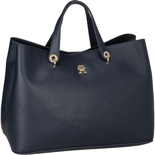 Tommy Hilfiger - Handtasche TH Emblem Satchel Shopper 1 ct Schwarz Damen