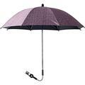 Wheelchair Pushchair Baby Stroller Umbrella and Holder Parasol UV Rays Rain Sun (Color : Black, Size : 75cm) (Red 75cm)