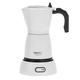 CAMRY - Elektrische Kaffeemaschine Weiß 300 ml - Espressokocher für 6 Espresso-Tassen - Kleiner Camping-Kaffeeautomat - Reise-Kaffeemaschine - Druck-Kaffeemaschine - 360° drehbarer Standfuß