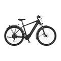 Fischer E-Bike City Elektrofahrrad für Damen und Herren, RH 55 cm, Mittelmotor 90 Nm, 36 V Akku, schwarz, Terra 8.0I 711 55