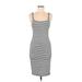 Trafaluc by Zara Casual Dress - Slip dress: Blue Stripes Dresses - Women's Size Medium