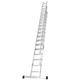 TB Davies 1102-040, 4.0m Triple Section Extension Ladders, Aluminium, Stabiliser Bar, Comfort D-Shaped Rungs, Extends 4.0-9.9m, EN131 Professional