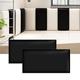 3D kids Anti-collision Wall Stickers, Thicken Tatami Nursery Wall Stickers, Peel and Stick Headboard, Upholstered Wall Panels for Bedroom Dojo Play Room (Black, 2pack)