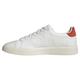 adidas Men's Advantage Premium Leather Shoes Sneakers, core White/core White/Bright red, 8 UK