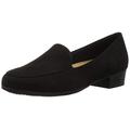 Trotters Women's Monarch Ballet Flat, Black Nubuck, 8 UK