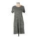 Splendid Casual Dress - A-Line: Green Camo Dresses - Women's Size Small