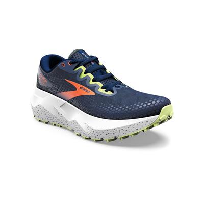 Brooks Caldera 6 Running Shoes - Men's Navy/Firecracker/Sharp Green 10 Medium 1103791D406.100