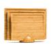 Bassetts Bamboo Cutting Boards For Kitchen - Bamboo Cutting Board Set & Bamboo Cooking Utensils, Natural Bamboo | 17 H x 12 W x 0.8 D in | Wayfair