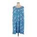 Draper James Casual Dress: Blue Dresses - Women's Size 2X-Large